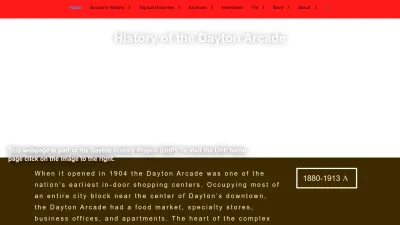 Screenshot preview of arcade.daytonhistoryproject.org