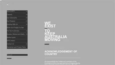 Screenshot preview of artc.com.au