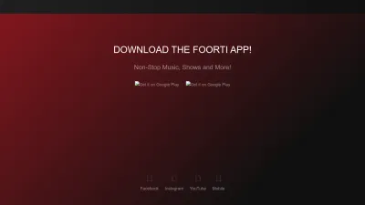 Screenshot preview of radiofoorti.fm