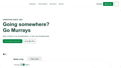 Screenshot preview of murrays.com.au