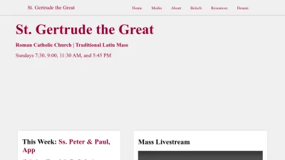 Screenshot preview of sgg.org
