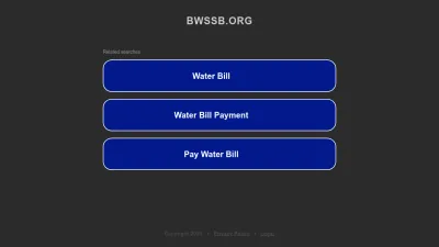 Screenshot preview of bwssb.org