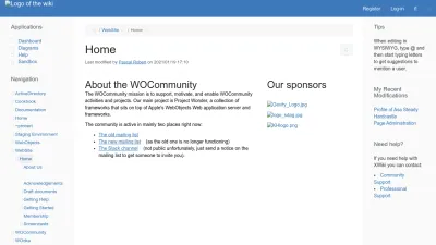 Screenshot preview of wiki.wocommunity.org