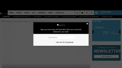 Screenshot preview of hot975fm.com