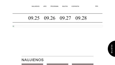 Screenshot preview of sirenos.lt