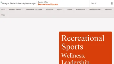 Screenshot preview of recsports.oregonstate.edu