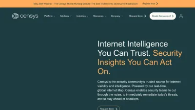 Screenshot of Censys.com
