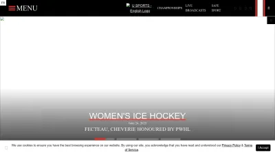 Screenshot preview of universitysport.prestosports.com