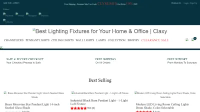 Screenshot preview of claxy.com