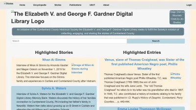 Screenshot preview of gardnerlibrary.org
