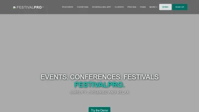 Screenshot preview of festivalpro.com