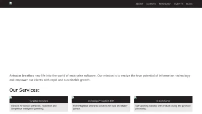 Screenshot preview of antradar.com