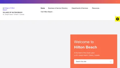 Screenshot preview of hiltonbeach.com