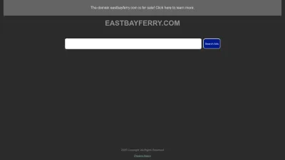 Screenshot preview of eastbayferry.com