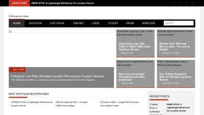 Screenshot preview of microphonegeeks.com
