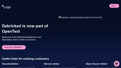 Screenshot preview of debricked.com