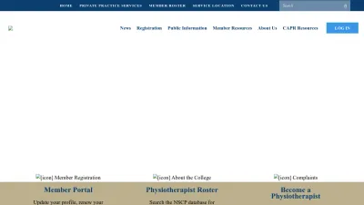 Screenshot preview of nsphysio.com