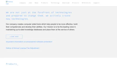 Screenshot preview of octonus.com