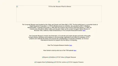 Screenshot preview of tcm.computerhistory.org