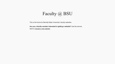 Screenshot preview of faculty.bemidjistate.edu