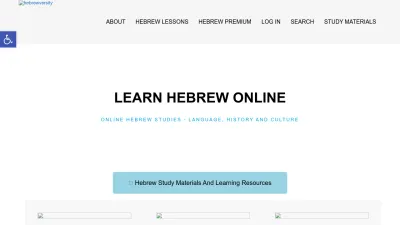 Screenshot preview of hebrewversity.com