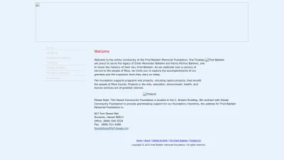 Screenshot preview of fredbaldwinfoundation.org