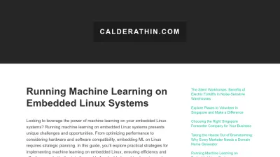Screenshot preview of calderathin.com