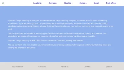 Screenshot preview of spiritaircargohandling.com