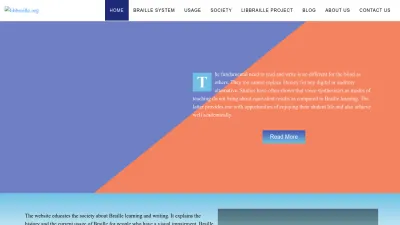 Screenshot preview of libbraille.org