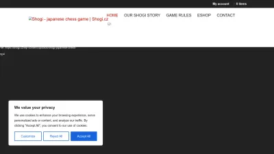 Screenshot preview of shogi.cz