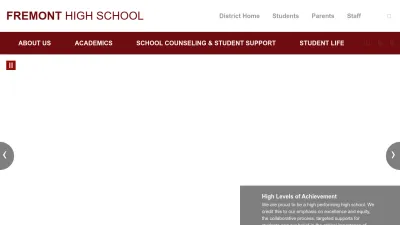Screenshot preview of fhs.fuhsd.org