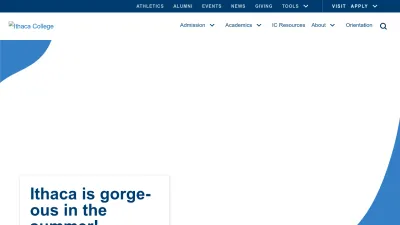 Screenshot preview of ithaca.edu