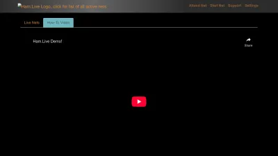 Screenshot preview of ham.live