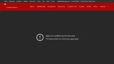 Screenshot preview of lasalleacademy.org