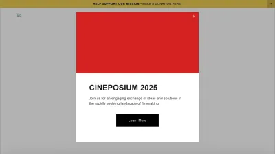 Screenshot preview of filmcincinnati.com