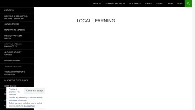 Screenshot preview of locallearning.org.uk