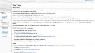 Screenshot preview of leste.maemo.org