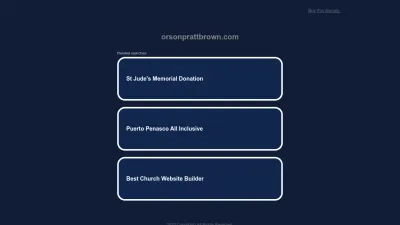 Screenshot preview of orsonprattbrown.com