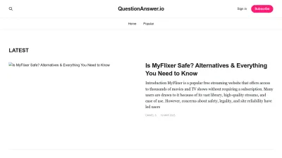 Screenshot preview of questionanswer.io