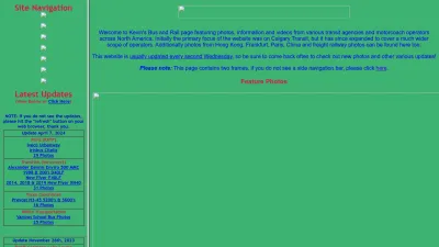 Screenshot preview of kevinsbusrail.com