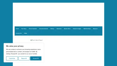 Screenshot preview of chillicothehistorical.org
