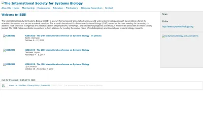 Screenshot preview of issb.org