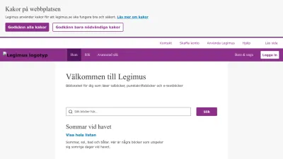 Screenshot preview of legimus.se