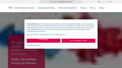 Screenshot preview of pks.de