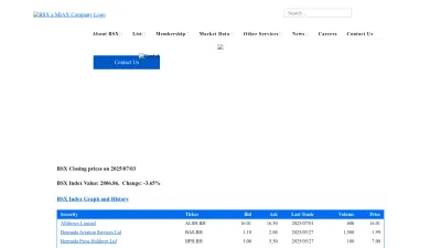 Screenshot preview of bsx.com