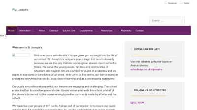 Screenshot preview of stjosephs.wales