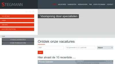Screenshot preview of stegmann.be