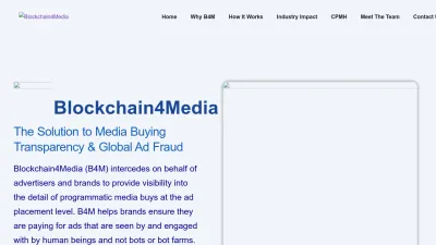 Screenshot preview of blockchain4media.com