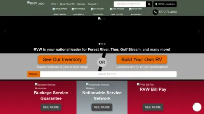 Screenshot preview of rvwholesalers.com