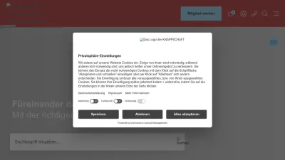 Screenshot preview of knappschaft.de